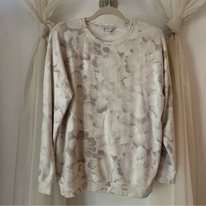 Athleta Floral Longsleeve Crewneck